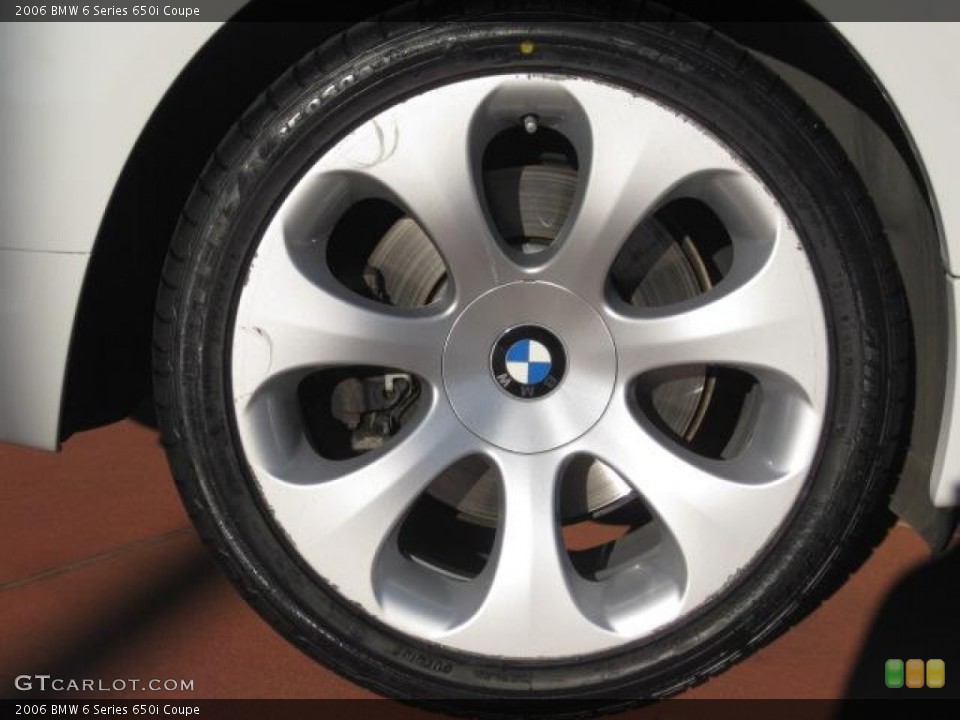 2006 BMW 6 Series 650i Coupe Wheel and Tire Photo #56996096