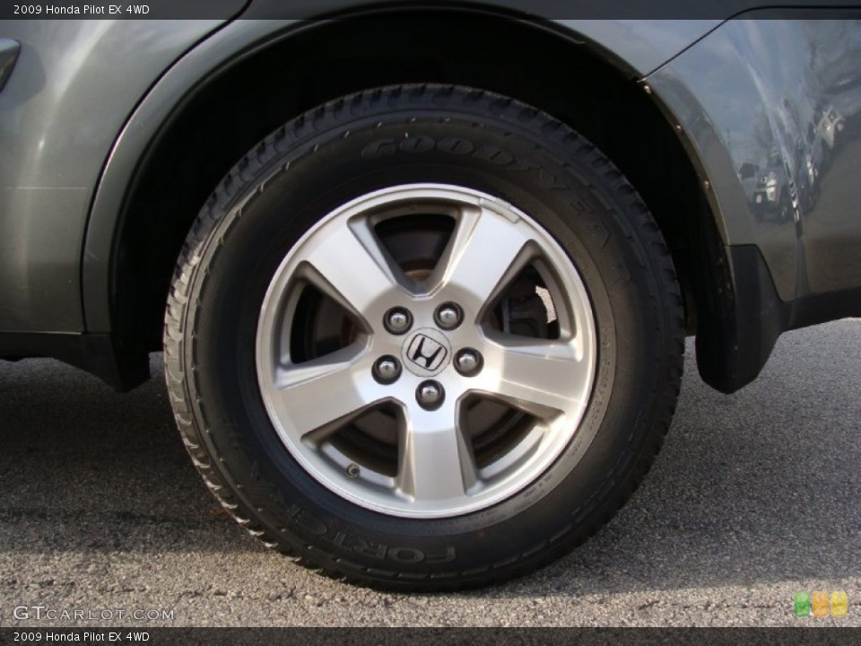 2009 Honda Pilot EX 4WD Wheel and Tire Photo #57008329