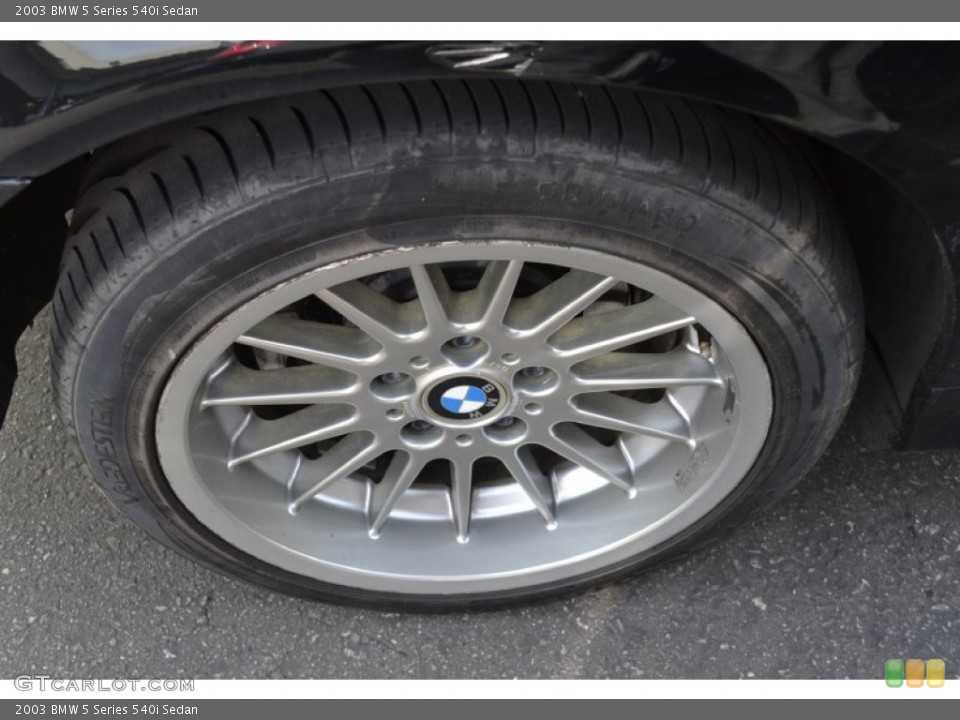 2003 BMW 5 Series 540i Sedan Wheel and Tire Photo #57019924