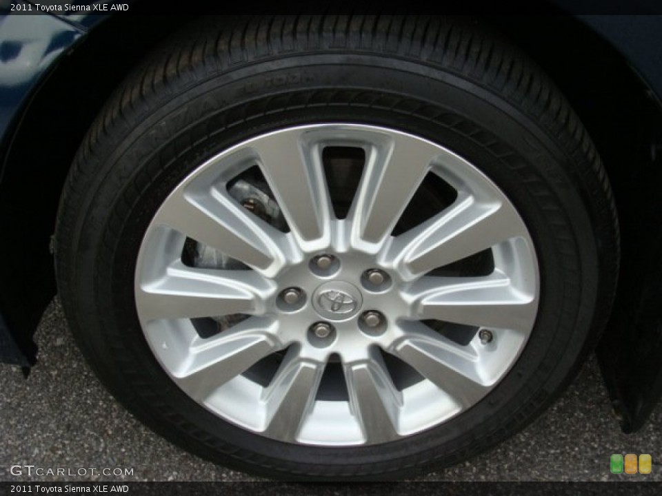 2011 Toyota Sienna XLE AWD Wheel and Tire Photo #57023462
