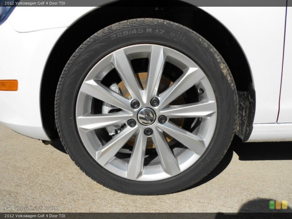 2012 Volkswagen Golf 4 Door TDI Wheel and Tire Photo #57050240