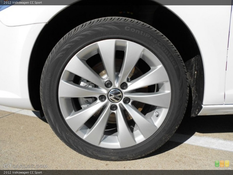 2012 Volkswagen CC Sport Wheel and Tire Photo #57052106