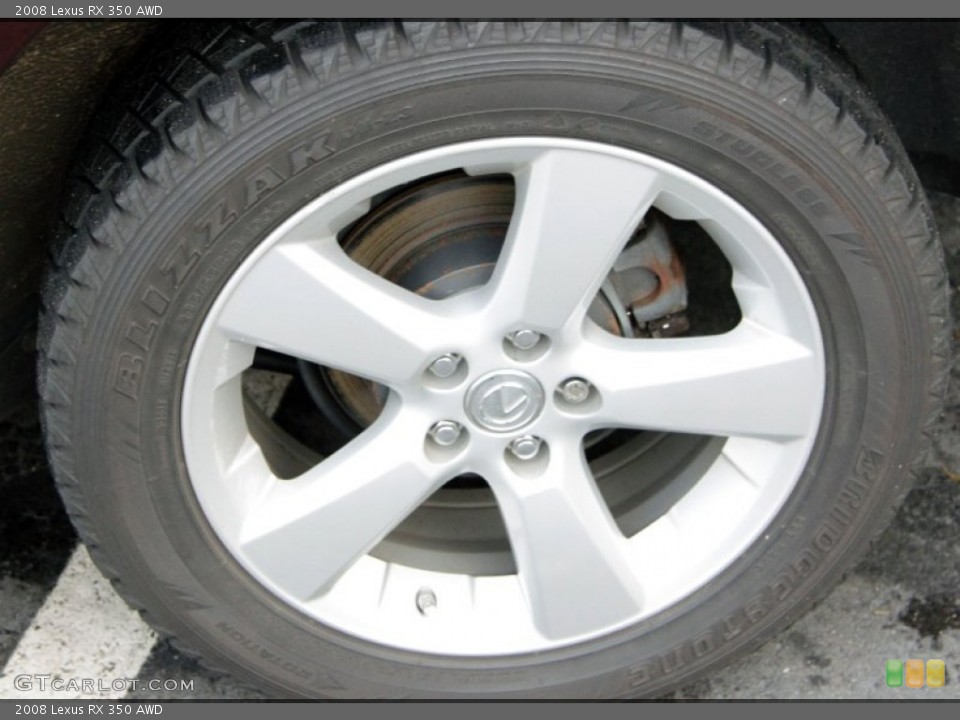 2008 Lexus RX 350 AWD Wheel and Tire Photo #57062780