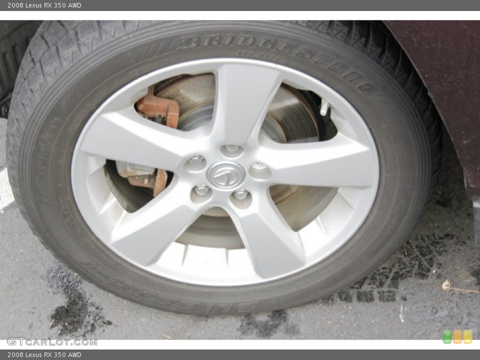2008 Lexus RX 350 AWD Wheel and Tire Photo #57062789
