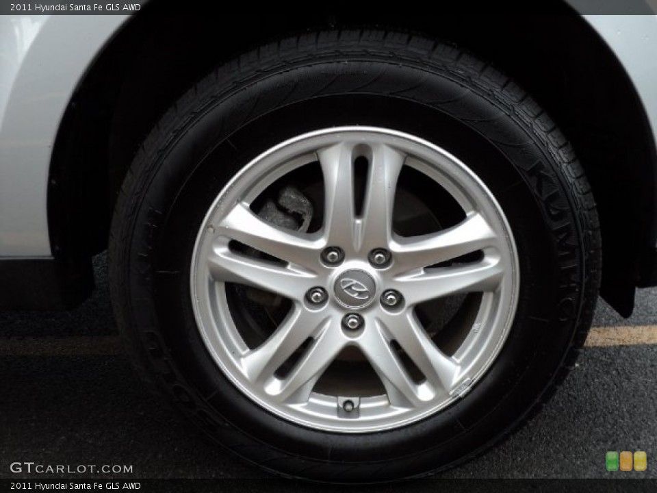 2011 Hyundai Santa Fe GLS AWD Wheel and Tire Photo #57067574