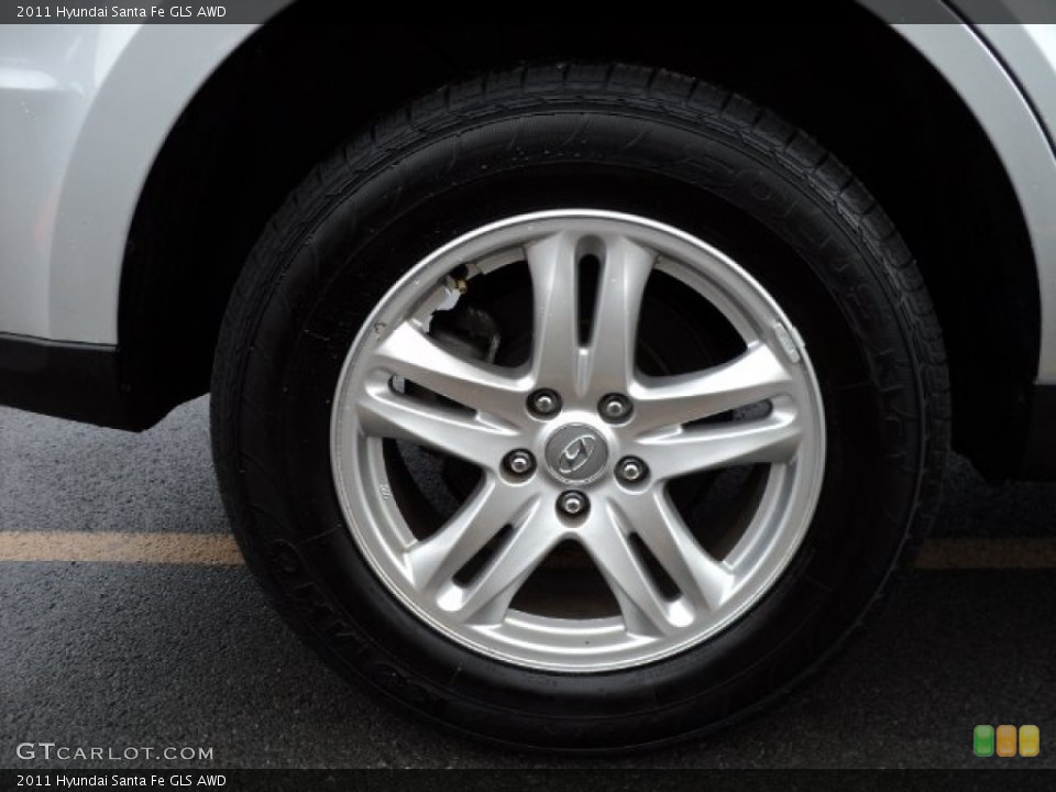 2011 Hyundai Santa Fe GLS AWD Wheel and Tire Photo #57067583