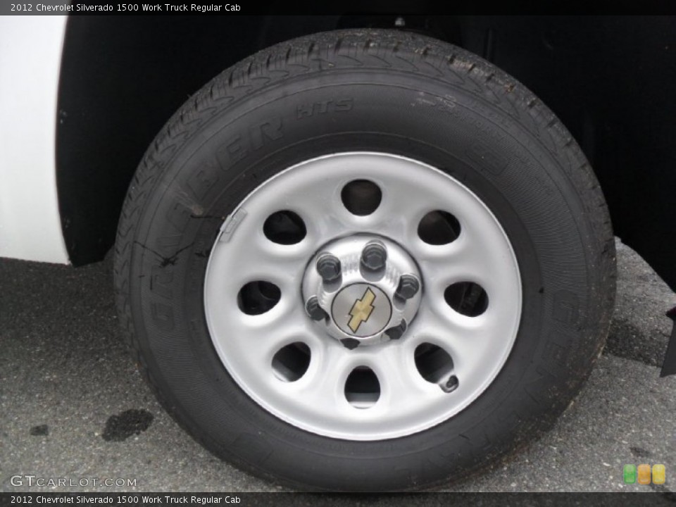 2012 Chevrolet Silverado 1500 Work Truck Regular Cab Wheel and Tire Photo #57083489