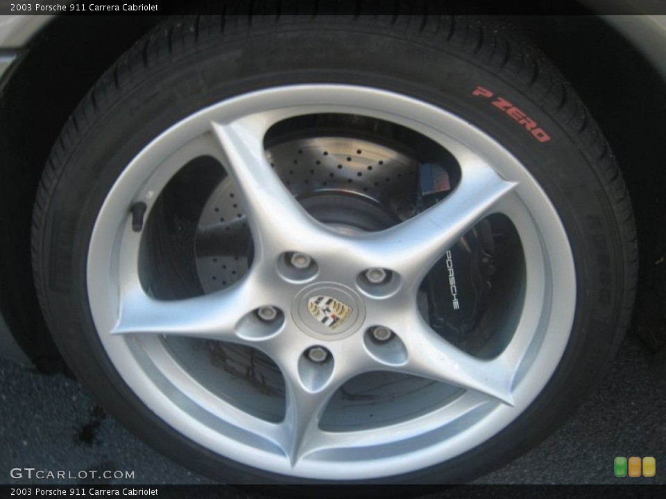 2003 Porsche 911 Carrera Cabriolet Wheel and Tire Photo #57109021
