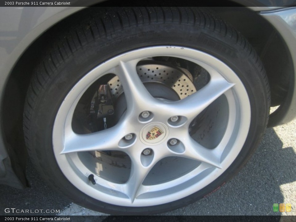 2003 Porsche 911 Carrera Cabriolet Wheel and Tire Photo #57109030