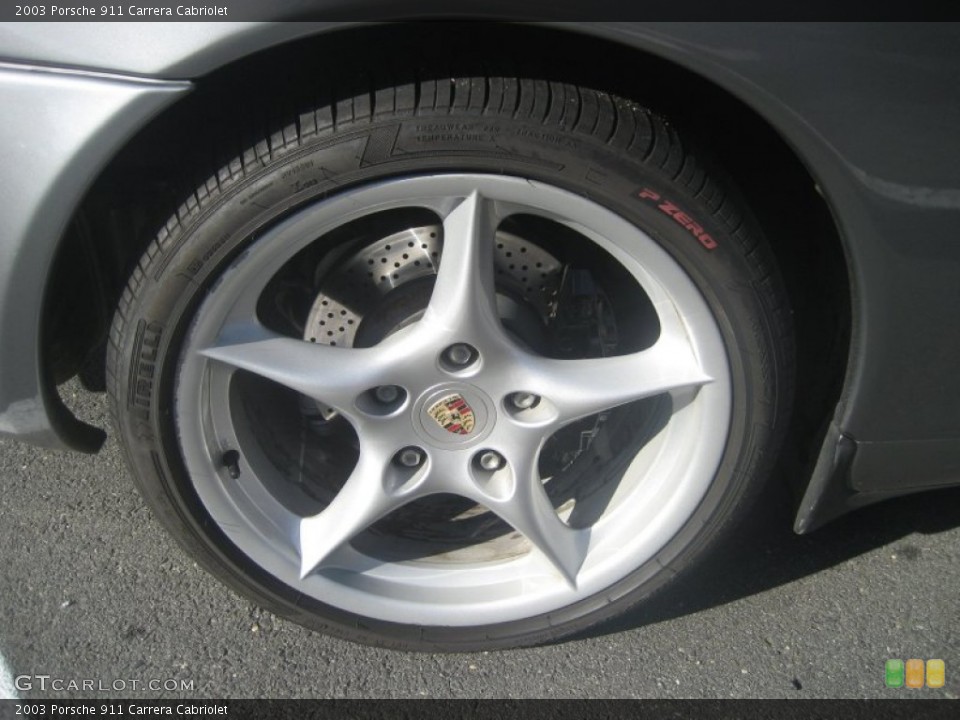 2003 Porsche 911 Carrera Cabriolet Wheel and Tire Photo #57109039