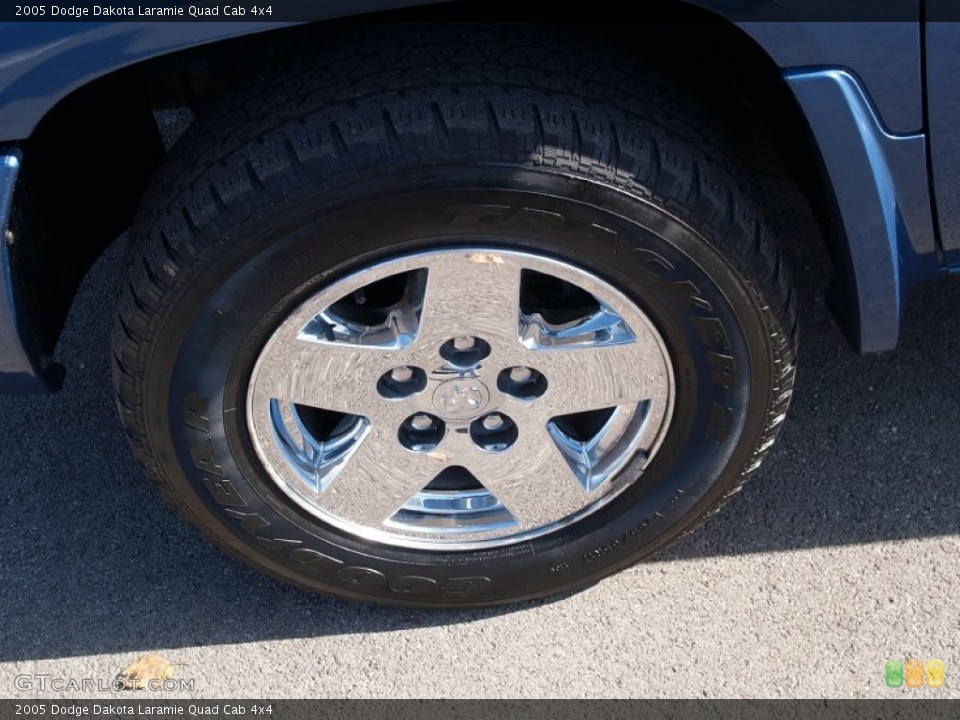 2005 Dodge Dakota Laramie Quad Cab 4x4 Wheel and Tire Photo #57111018