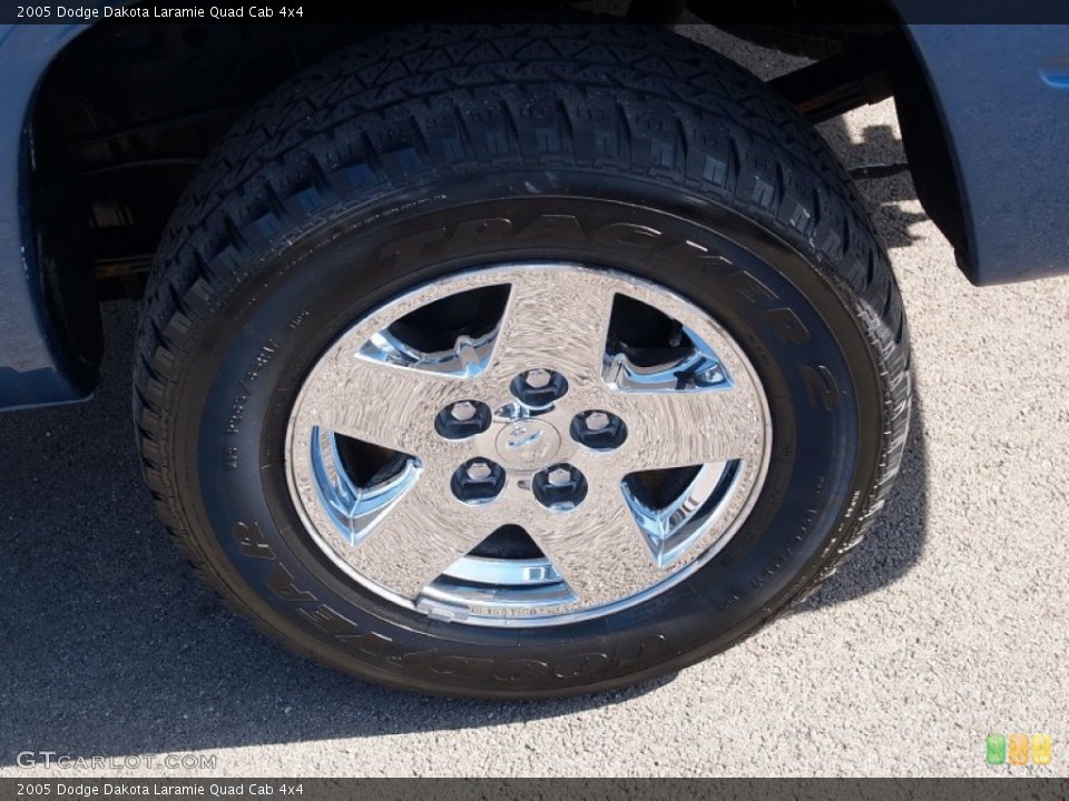 2005 Dodge Dakota Laramie Quad Cab 4x4 Wheel and Tire Photo #57111028