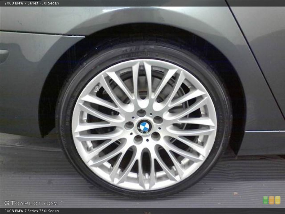 2008 BMW 7 Series 750i Sedan Wheel and Tire Photo #57114178