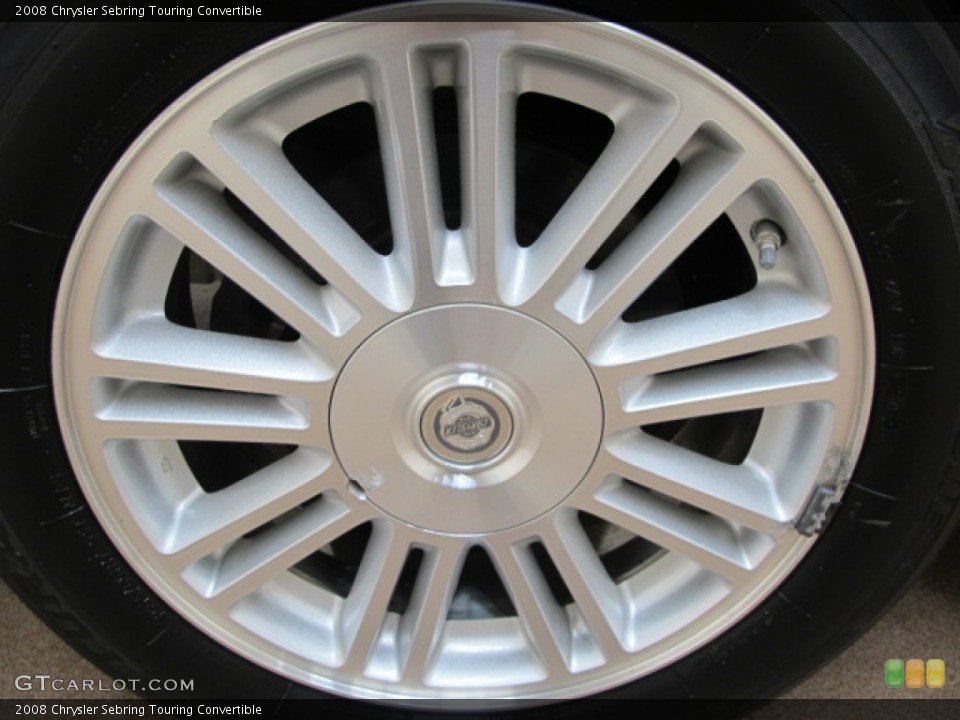 2008 Chrysler Sebring Touring Convertible Wheel and Tire Photo #57114622