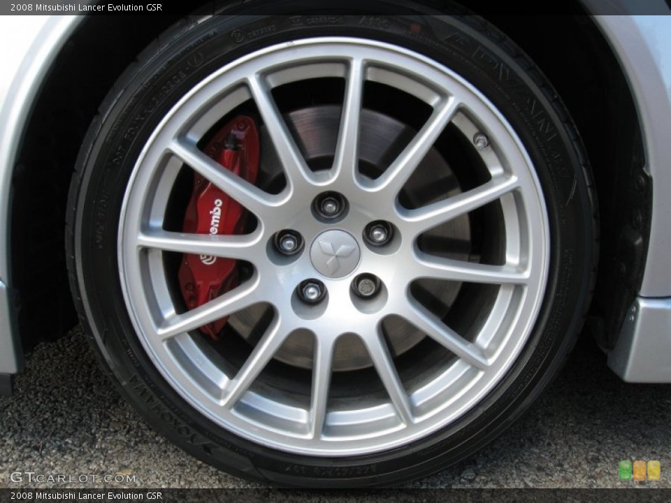 2008 Mitsubishi Lancer Evolution GSR Wheel and Tire Photo #57116308