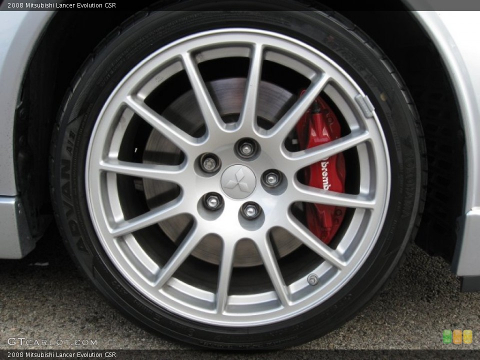 2008 Mitsubishi Lancer Evolution GSR Wheel and Tire Photo #57116317
