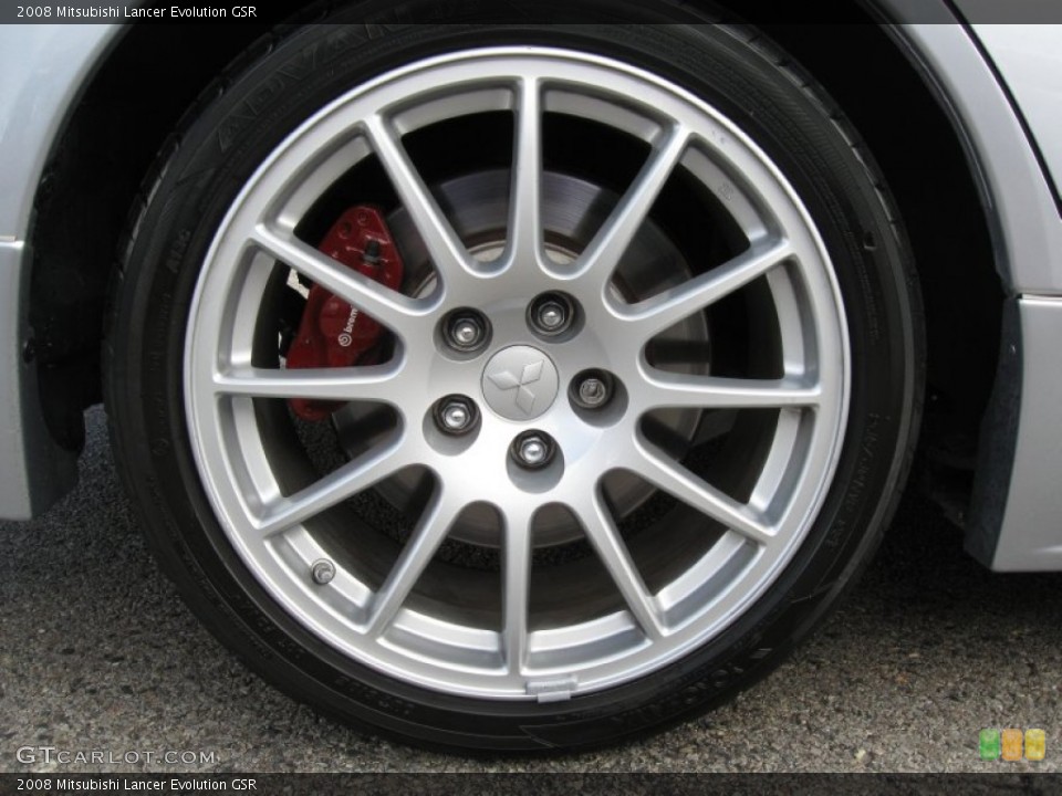 2008 Mitsubishi Lancer Evolution GSR Wheel and Tire Photo #57116325
