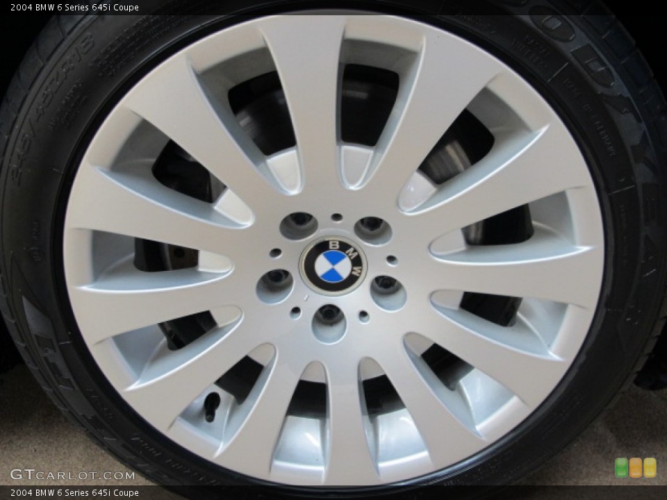 2004 BMW 6 Series 645i Coupe Wheel and Tire Photo #57133000