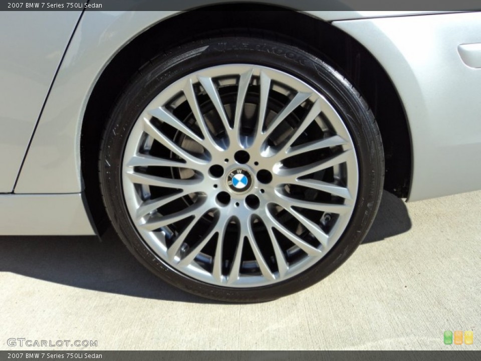 2007 BMW 7 Series 750Li Sedan Wheel and Tire Photo #57134616