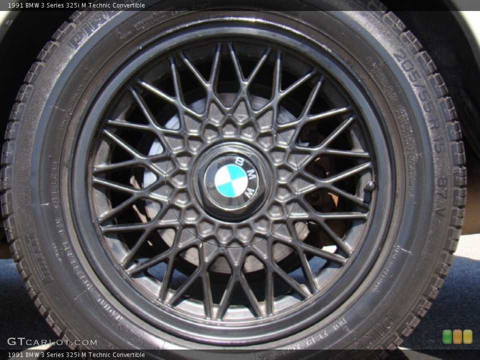 1991 BMW 3 Series 325i M Technic Convertible Wheel and Tire Photo #57152428