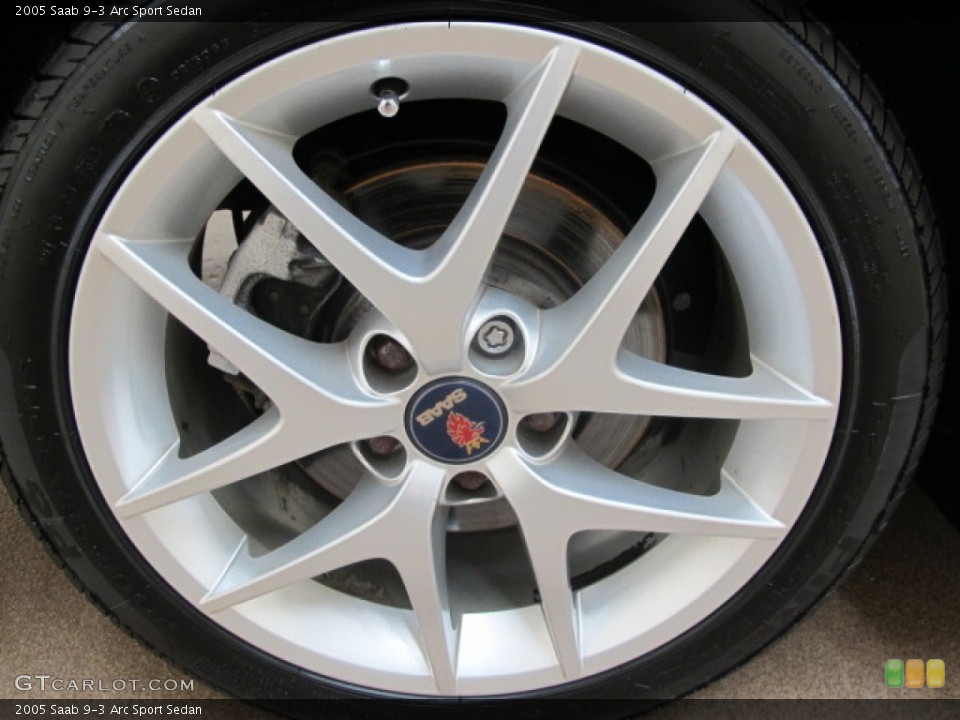 2005 Saab 9-3 Arc Sport Sedan Wheel and Tire Photo #57153385