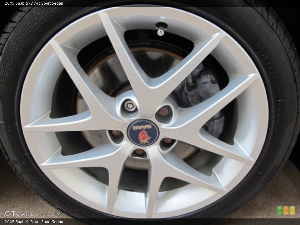 2005 Saab 9-3 Arc Sport Sedan Wheel and Tire Photo #57153394