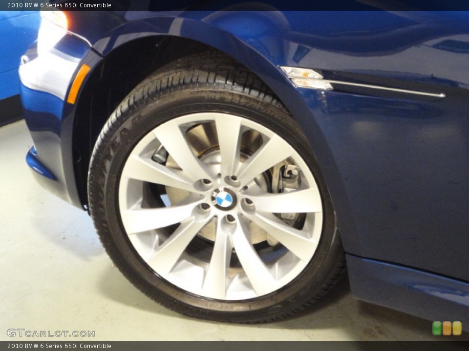 2010 BMW 6 Series 650i Convertible Wheel and Tire Photo #57160382