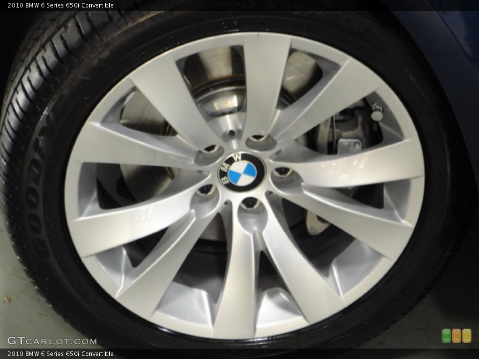 2010 BMW 6 Series 650i Convertible Wheel and Tire Photo #57160391