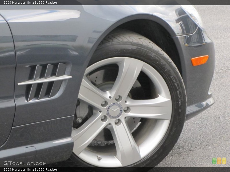 2009 Mercedes-Benz SL 550 Roadster Wheel and Tire Photo #57176602
