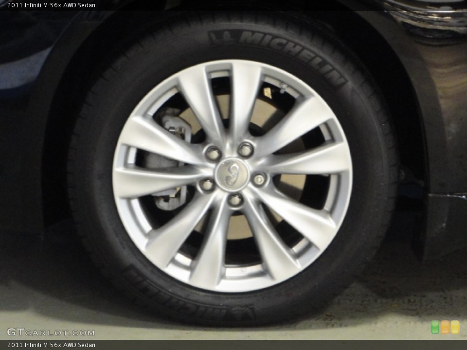 2011 Infiniti M 56x AWD Sedan Wheel and Tire Photo #57184213