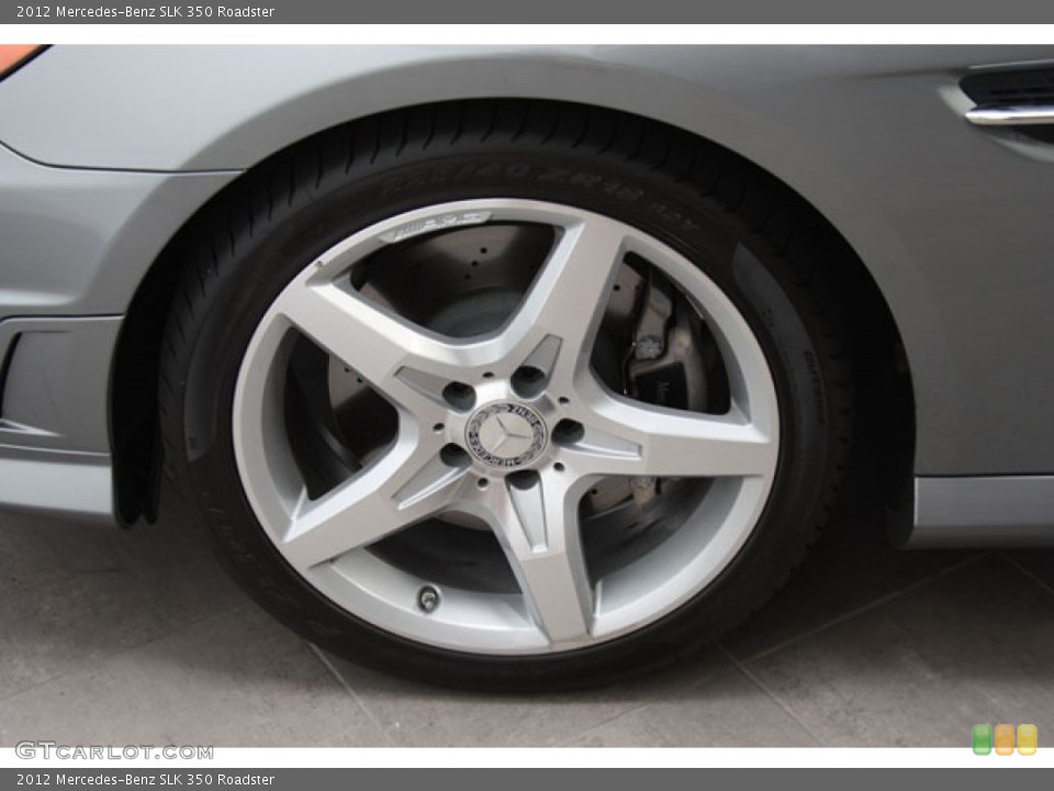 2012 Mercedes-Benz SLK 350 Roadster Wheel and Tire Photo #57191640