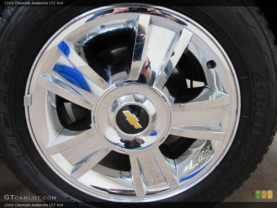 2009 Chevrolet Avalanche LTZ 4x4 Wheel and Tire Photo #57193222