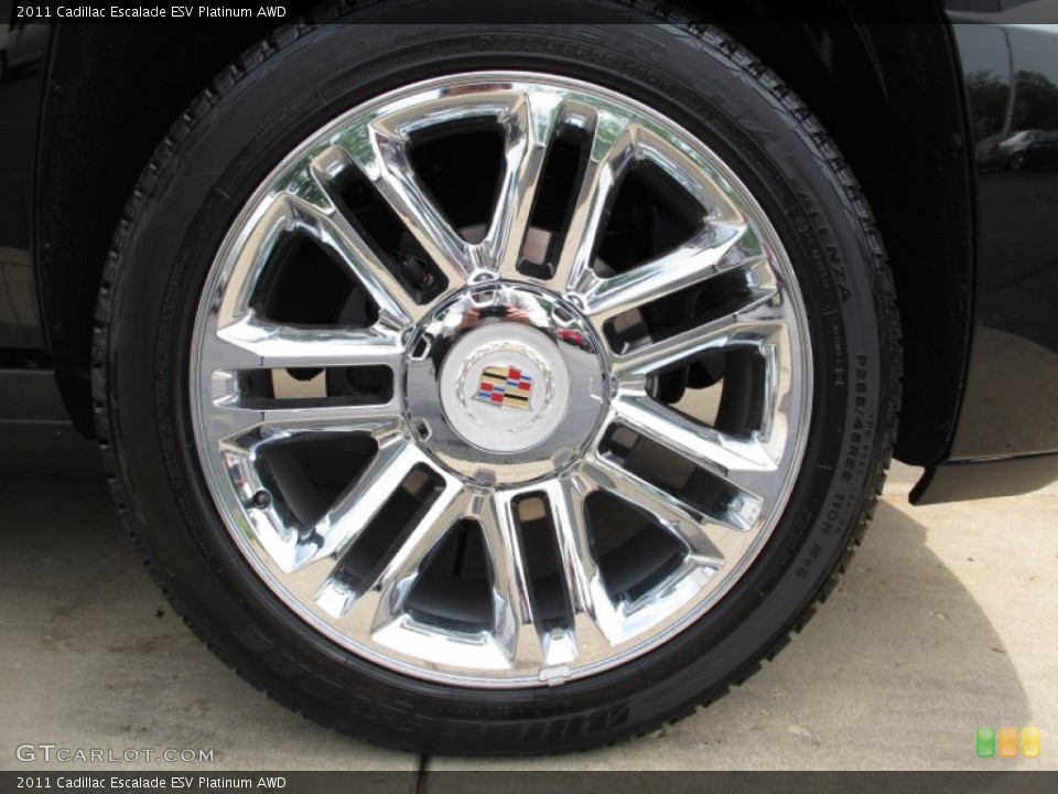 2011 Cadillac Escalade ESV Platinum AWD Wheel and Tire Photo #57197611