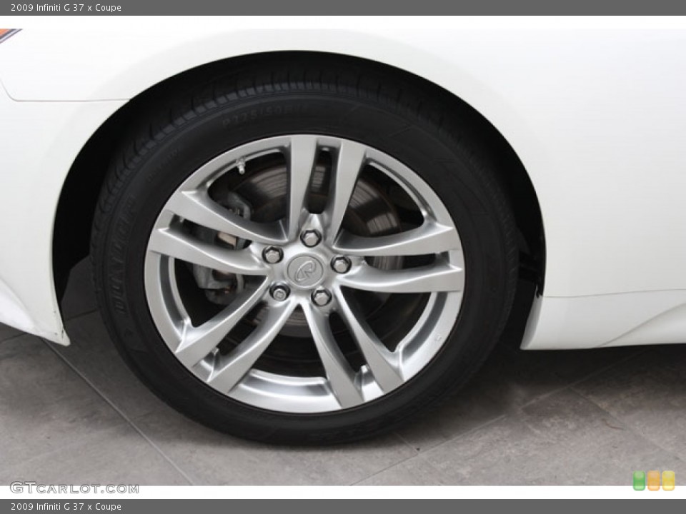 2009 Infiniti G 37 x Coupe Wheel and Tire Photo #57200635