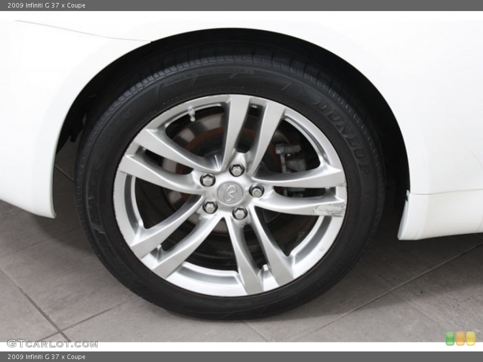 2009 Infiniti G 37 x Coupe Wheel and Tire Photo #57200653