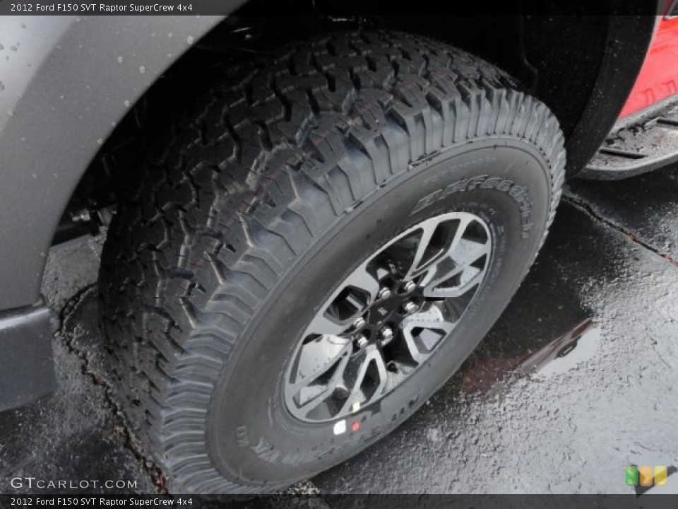 2012 Ford F150 SVT Raptor SuperCrew 4x4 Wheel and Tire Photo #57204129