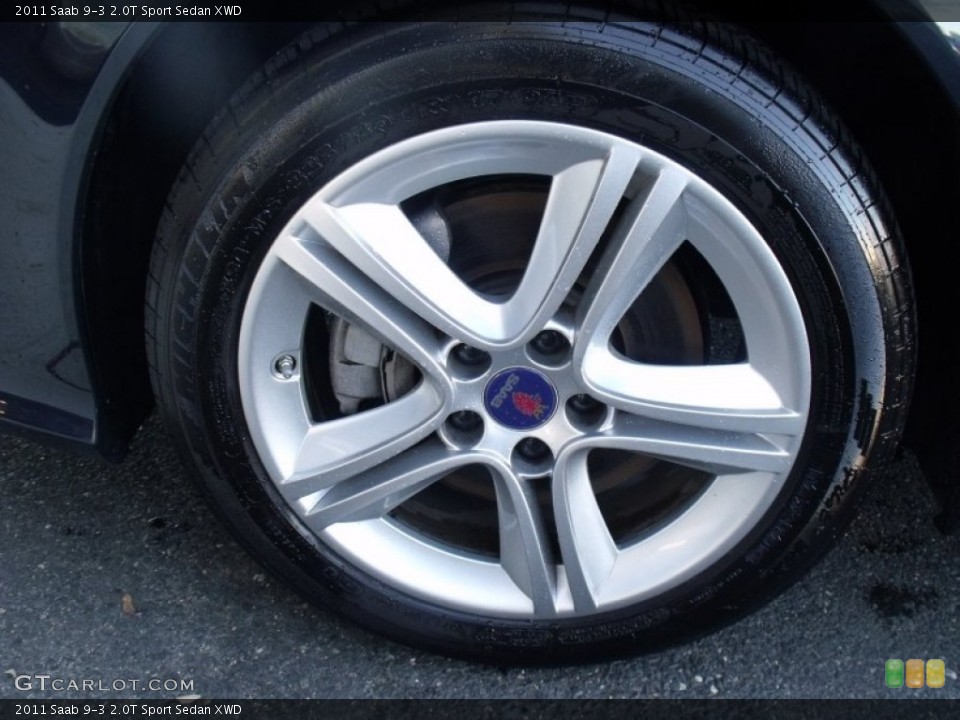 2011 Saab 9-3 2.0T Sport Sedan XWD Wheel and Tire Photo #57231855