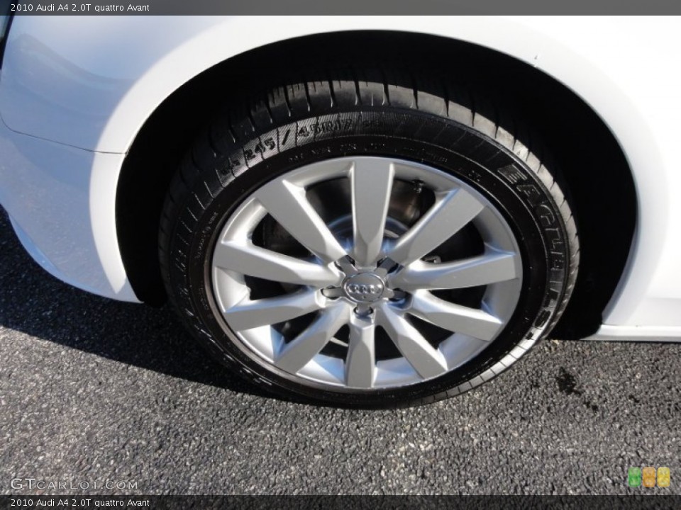 2010 Audi A4 2.0T quattro Avant Wheel and Tire Photo #57254564