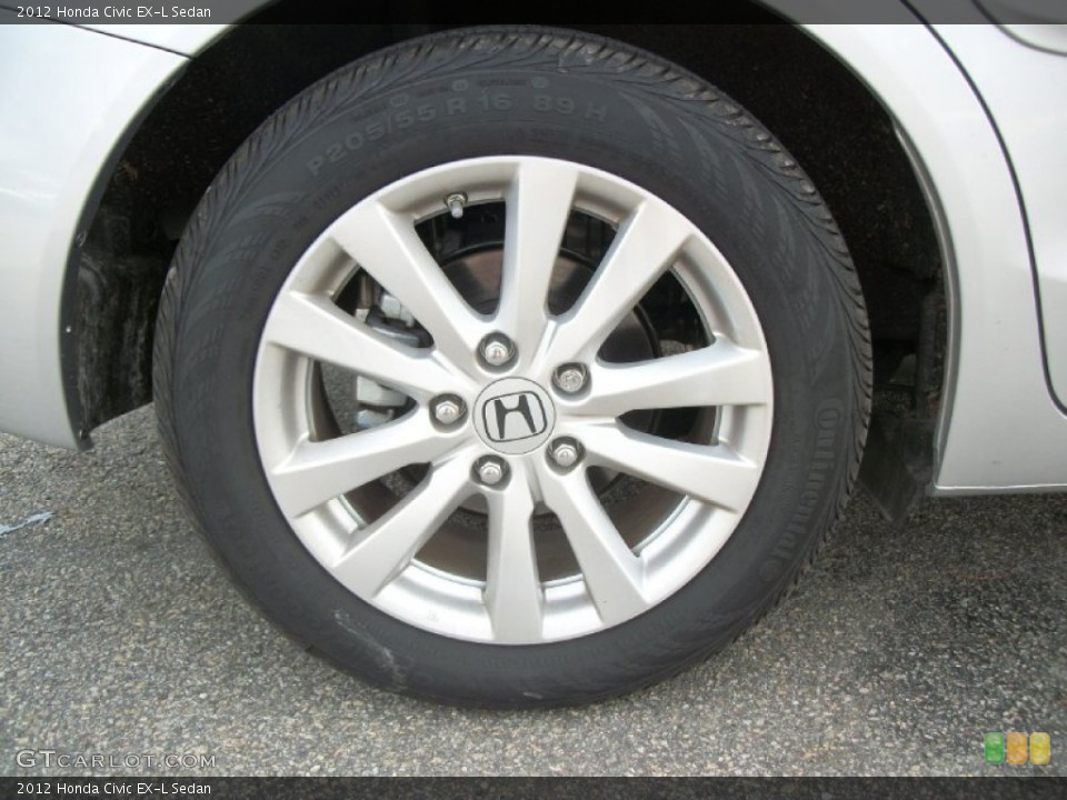 2012 Honda Civic EX-L Sedan Wheel and Tire Photo #57284061
