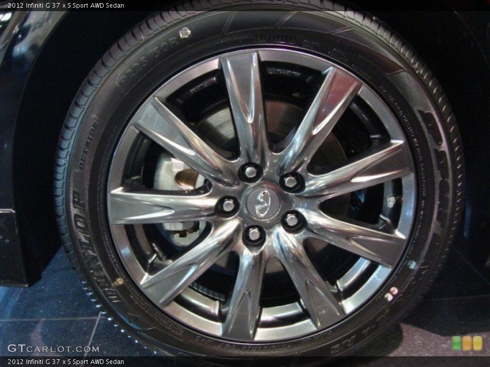 2012 Infiniti G 37 x S Sport AWD Sedan Wheel and Tire Photo #57287775