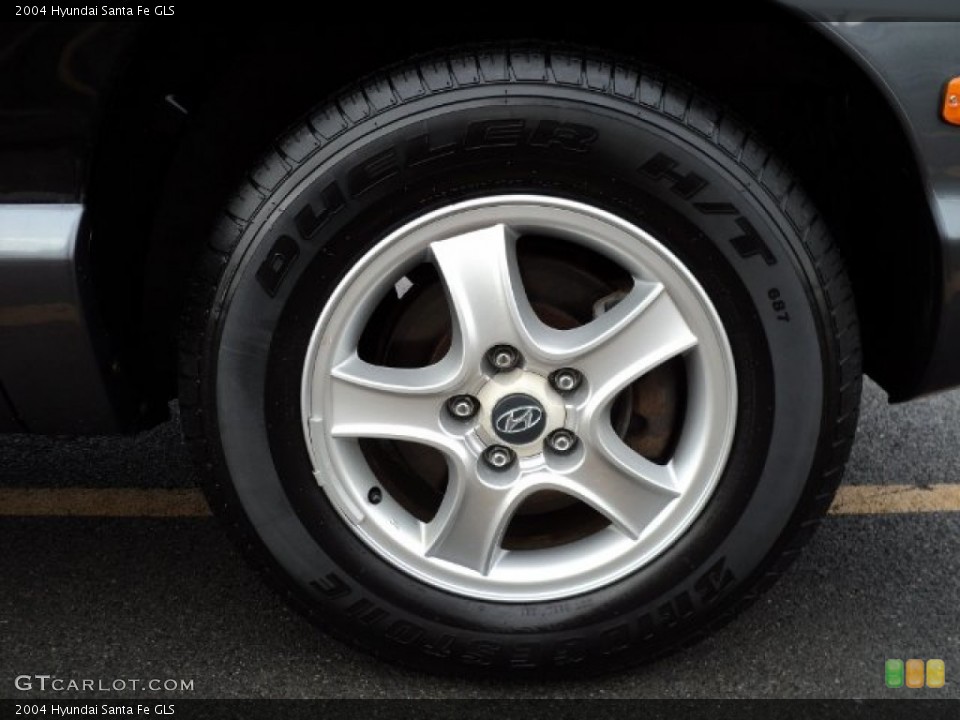 2004 Hyundai Santa Fe GLS Wheel and Tire Photo #57308064
