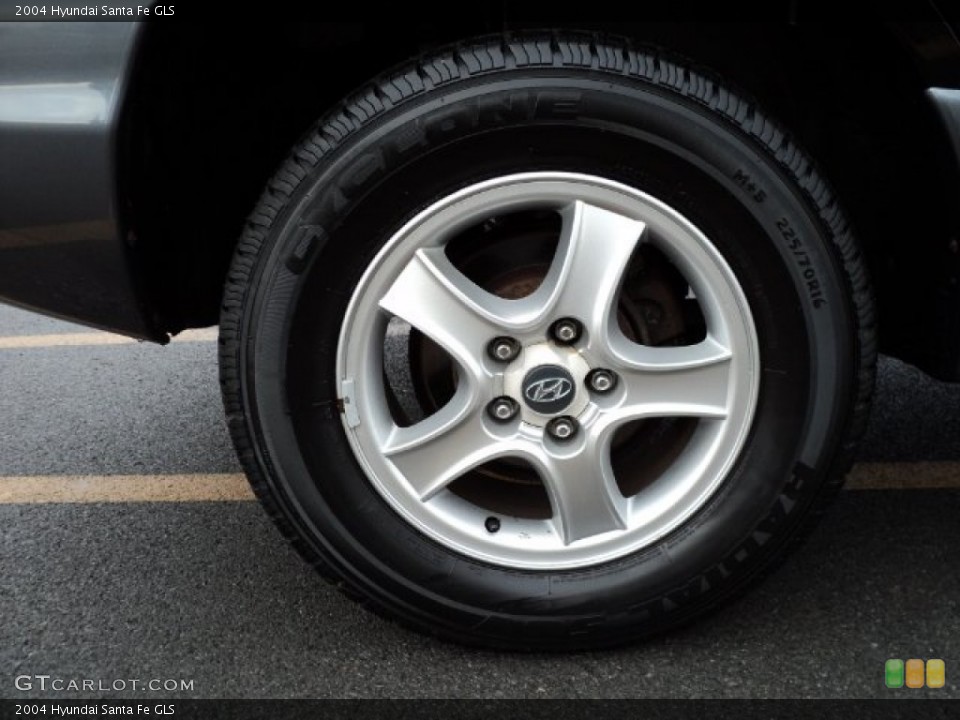 2004 Hyundai Santa Fe GLS Wheel and Tire Photo #57308074