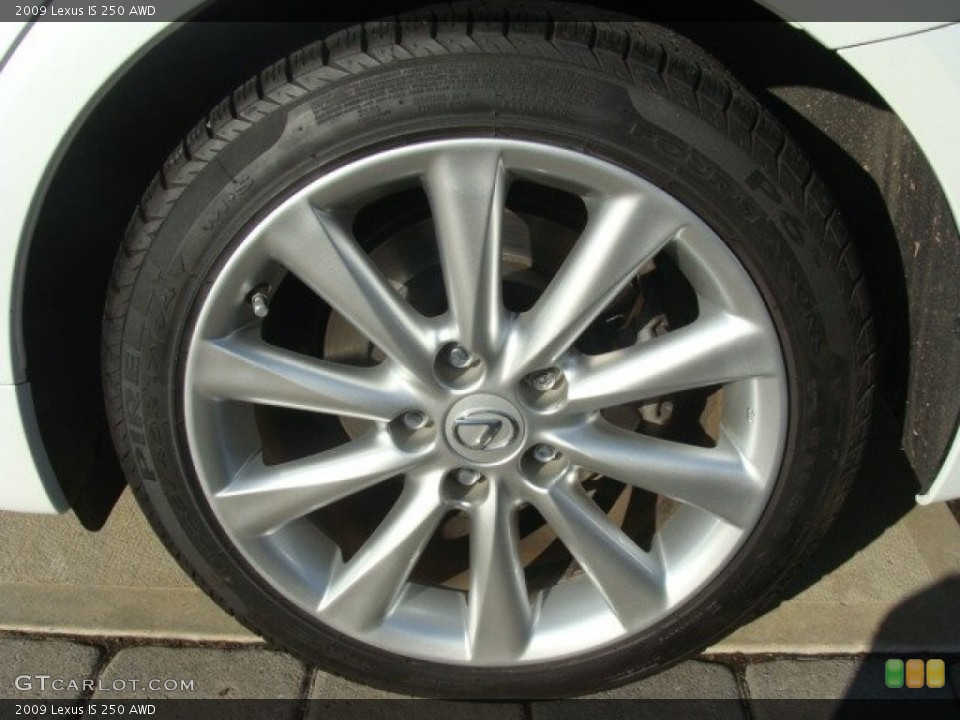 2009 Lexus IS 250 AWD Wheel and Tire Photo #57310213