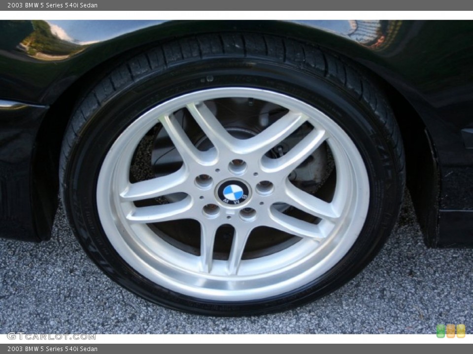 2003 BMW 5 Series 540i Sedan Wheel and Tire Photo #57314164