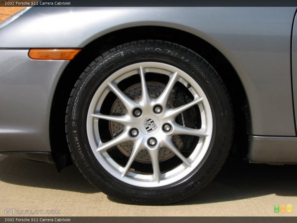 2002 Porsche 911 Carrera Cabriolet Wheel and Tire Photo #57336330
