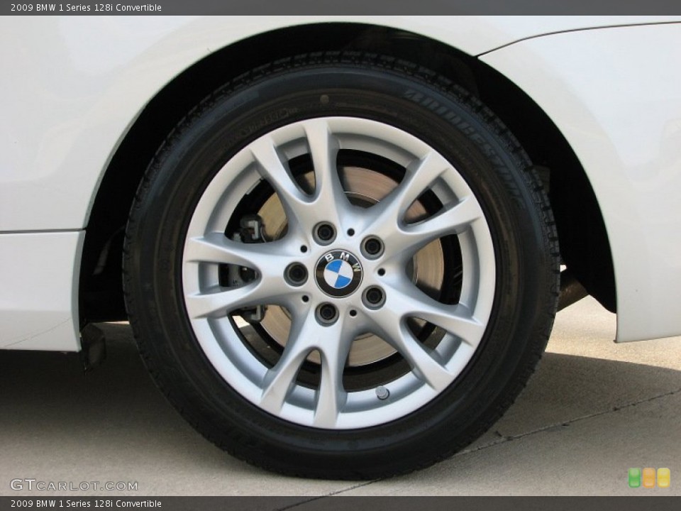 2009 BMW 1 Series 128i Convertible Wheel and Tire Photo #57344245