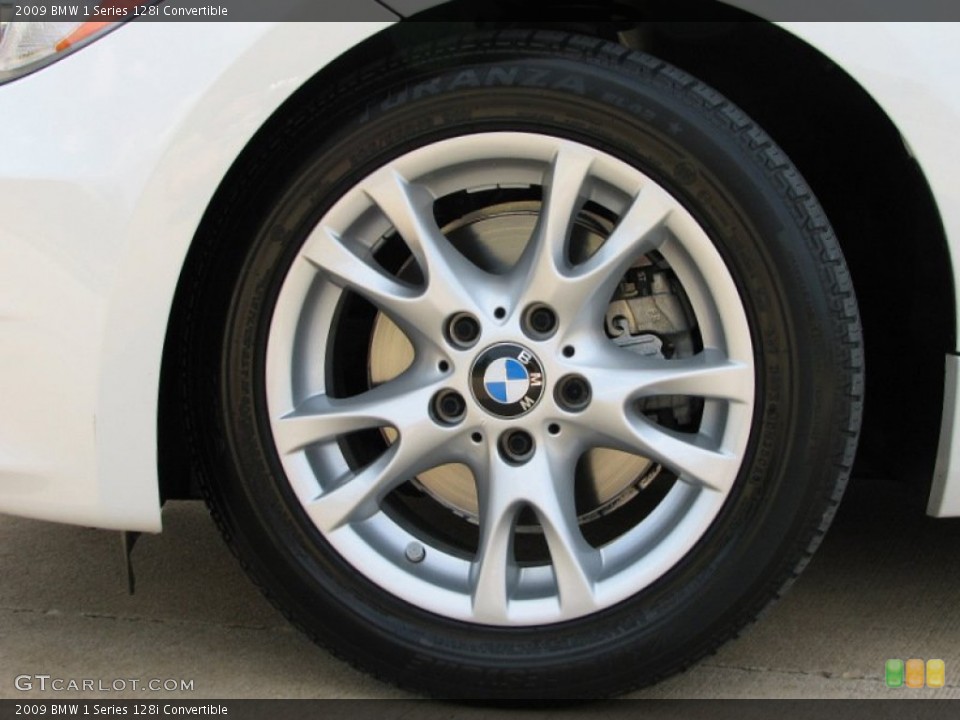 2009 BMW 1 Series 128i Convertible Wheel and Tire Photo #57344252
