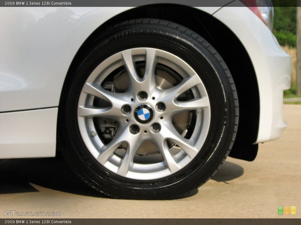2009 BMW 1 Series 128i Convertible Wheel and Tire Photo #57344260