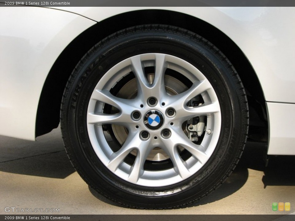 2009 BMW 1 Series 128i Convertible Wheel and Tire Photo #57344266