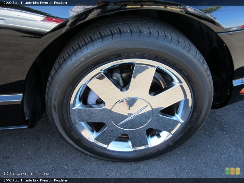 2002 Ford Thunderbird Premium Roadster Wheel and Tire Photo #57363458